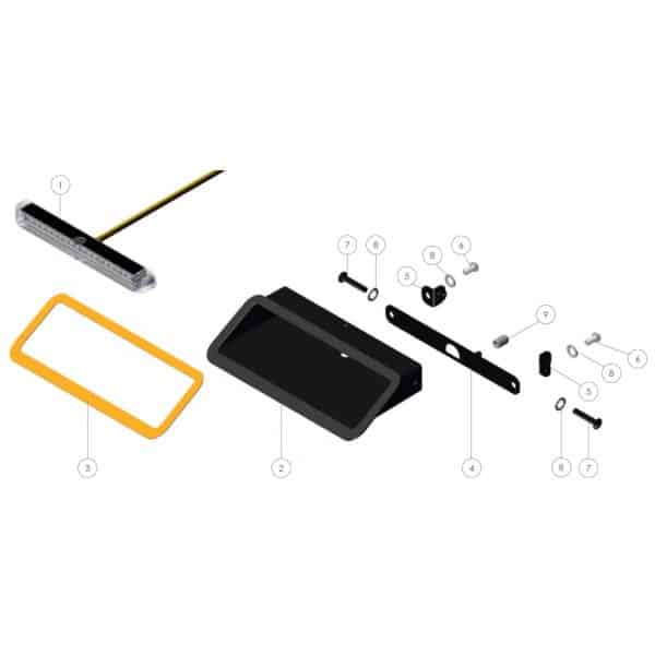 Feu de pare-brise US6 - Simple - 30° – Image 3